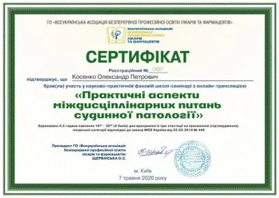 Практичні аспекти судинної патології