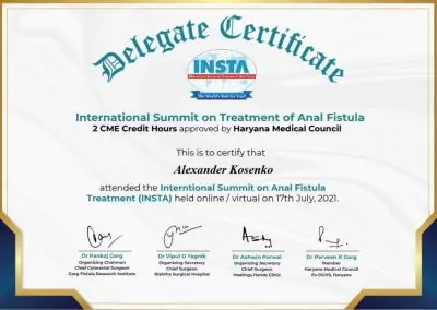 International Summit on Anal Fistula