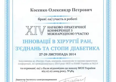 Інновації у хірургії ран та стопи діабетика
